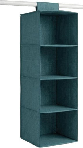 Fabric Hanging Clothes Shelf in Beige Colour 30x30x80cm