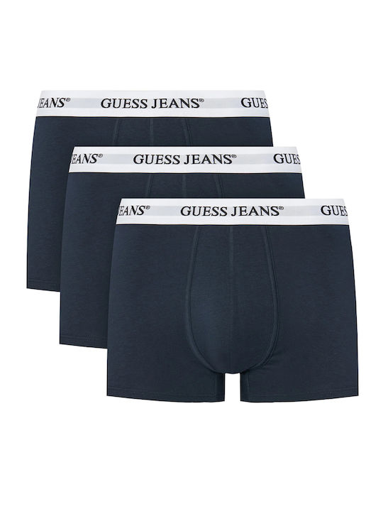 Guess Trunk Ανδρικά Μποξεράκια Μπλε 3Pack