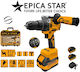 Epica Star EP-11091 Ударен Акумулаторен Безчетков Дрелка-Винтоверт 21V