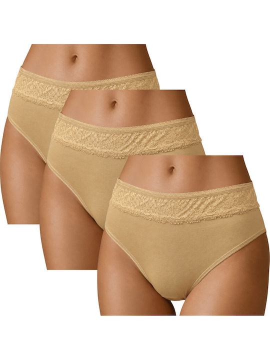 Namaldi Дамски слип с висока талия 3Pack с дант...
