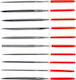 Set Conifers Files 10pcs 4x160x75mm