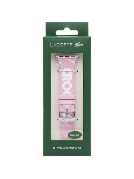 Lacoste Silikonarmband Rosa (Apple Watch 38/40 mm)