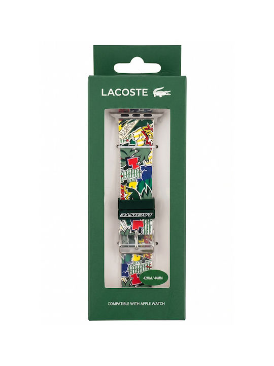 Lacoste Silicone Strap Green (Apple Watch 42/44/45/49 Mm)