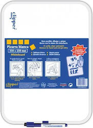 Writing Board 35 X 25 Cm + Marker Clipper White Writing Board 35 X 25 Cm + Marker Clipper White