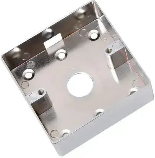 Carcasă cutie buton de ieșire control acces Mentor Acs047 montaj aparent finisaj cromat zinc 86x86x28mm