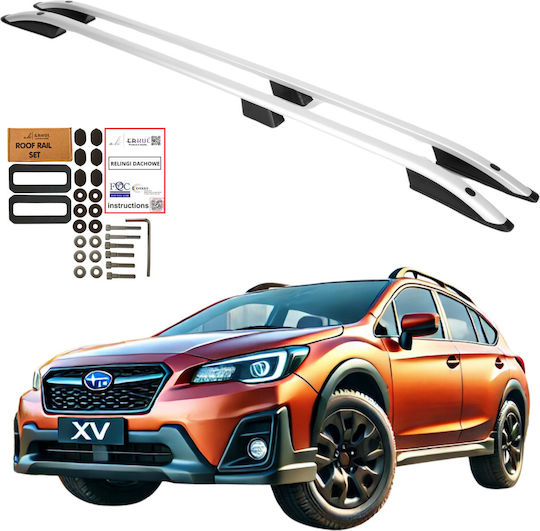 Erkul Bare De Acoperiș Din Aluminiu Pentru Subaru XV 2012 Fără Picioare