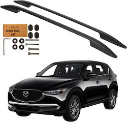Erkul Μπάρες Οροφής Αλουμινίου για Mazda CX-5 2017 Μαύρες