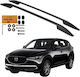 Erkul Μπάρες Οροφής Αλουμινίου για Mazda CX-5 2017 (Σετ χωρίς πόδια) Μαύρες
