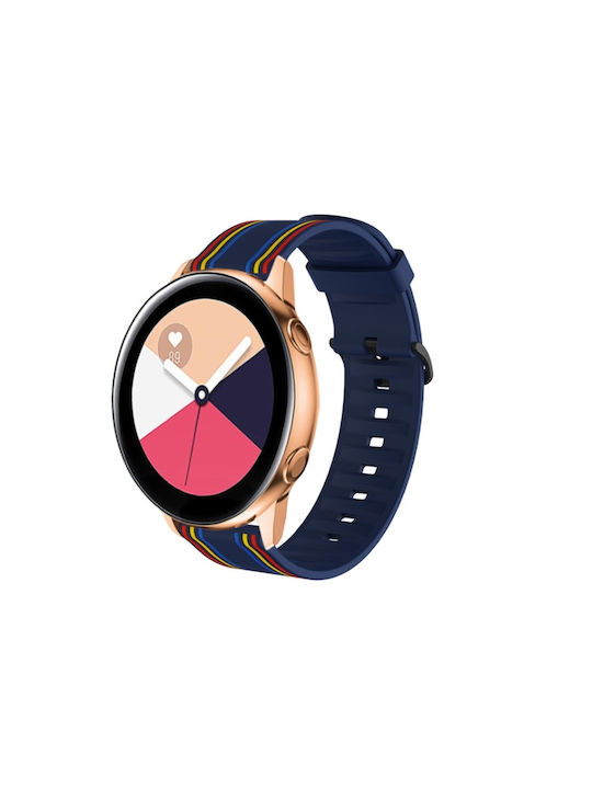 Tragbares Silikonarmband Blau Galaxy Watch Active 2 Huawei Watch GT2 / GT3 (42mm) / GT3 Pro (43mm) Amazfit GTS
