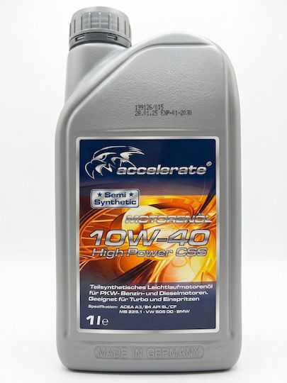 Accelerate High Power CSS Полусинтетично Автомобилно Масло 10W-40 1lt