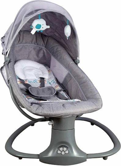Balansoar Electric Pentru Bebeluși Cu Muzică Albastru Pentru Copil Până La 15kg