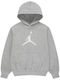 Fleece Kids Hoodie With Hood and Pockets Grey Jumpman