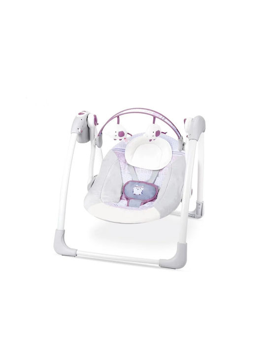 Relax Manual pentru Bebeluși Leagăn cu Muzică Gri pentru Copil până la 9 kg