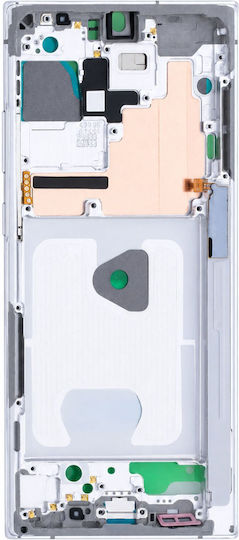 Clappio Cadru De Mijloc De Înlocuire Samsung Galaxy Note 20 Ultra Alb
