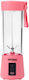 Kraft & Dele Blender cu Cană din Plastic 400 ml Roz KD4173