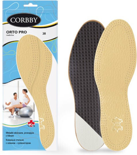 Corbby Leder Anatomische Einlegesohlen 2 Stück