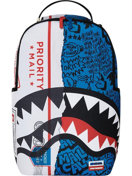 Sprayground Σχολική Τσάντα Πλάτης Γυμνασίου - Λυκείου με Θήκη για Παγούρι USPS Priority Package 29 x 15 x 45εκ