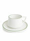 Duka Duka Kaffee Tasse aus Porzellan Grün 250ml