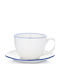 Duka Duka Kaffee Tasse aus Porzellan Weiß 420ml