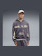 Grafik Sweatshirt mit Kapuze Lila