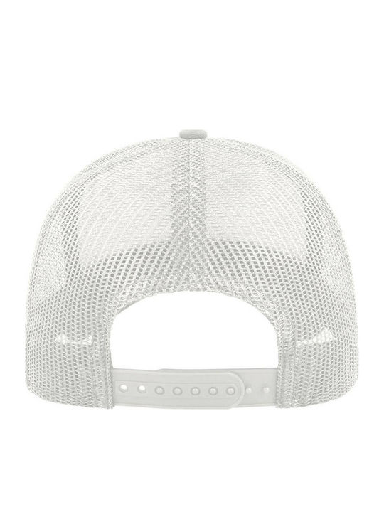 Atlantis Rapper Cotton 888 Five-Panel Jockey Hat 100% Cotton 100% Polyester White