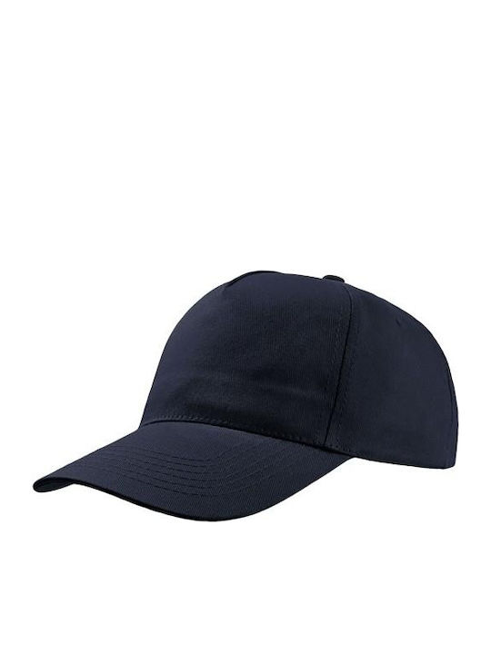 Atlantis Start Five 852 Πεντάφυλλο Καπέλο Τζόκεϊ 100% Βαμβάκι Twill 160gsm Navy