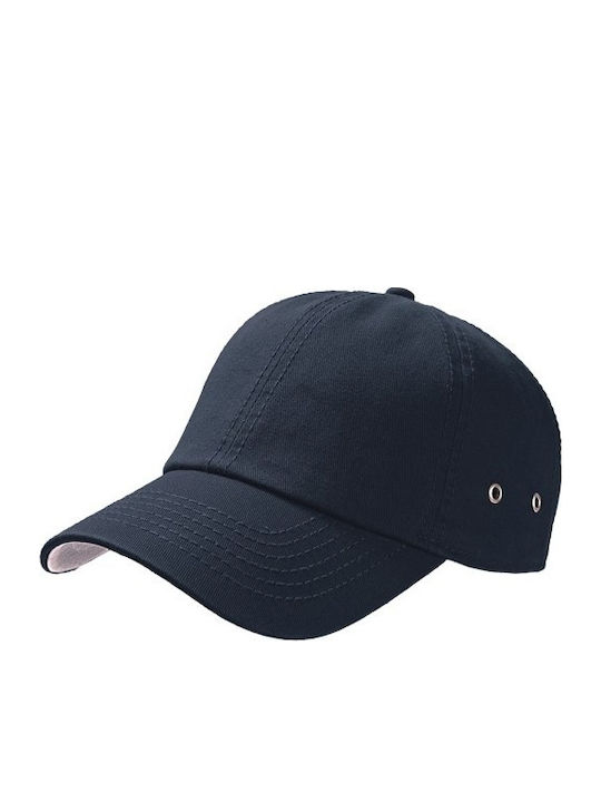 Atlantis 880 Action Six-Panel Jockey Hat 100% Chino Cotton Adjustable Closure Navy