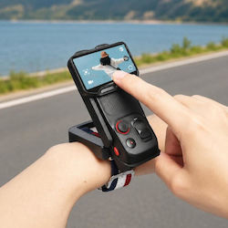 Τη Βάση Στήριξης Ιμάντα Καρπού Insta360 Luna Ultra Περιστρεφόμενη Βάση Οθόνης Τηλεχειριστήριο Στυλ Πολλαπλής Γωνίας Κόκκινες Λευκές Ρίγες