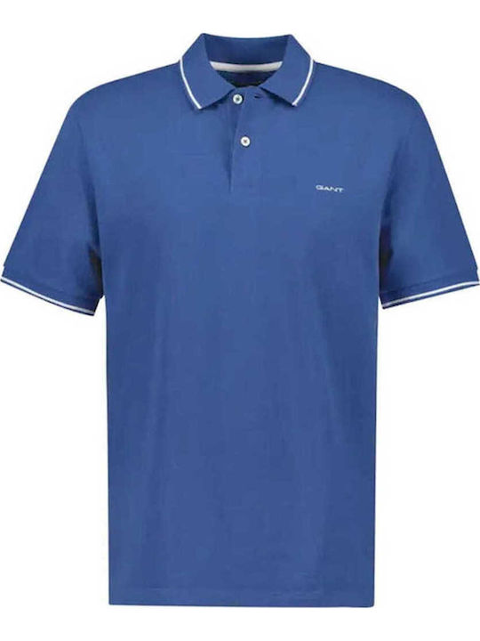 Gant Polo Short Sleeve Blue Shirt