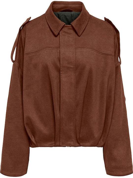 Only Suede Μπουφάν Bomber Soft Silt