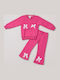 Kids Sweatpants Set With Top Pink