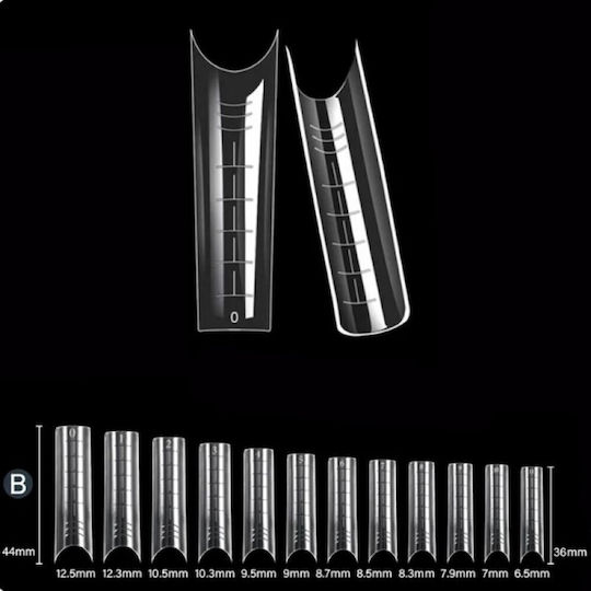 Koper Plastic Двойни форми Форми за удължаване на нокти No12 120бр