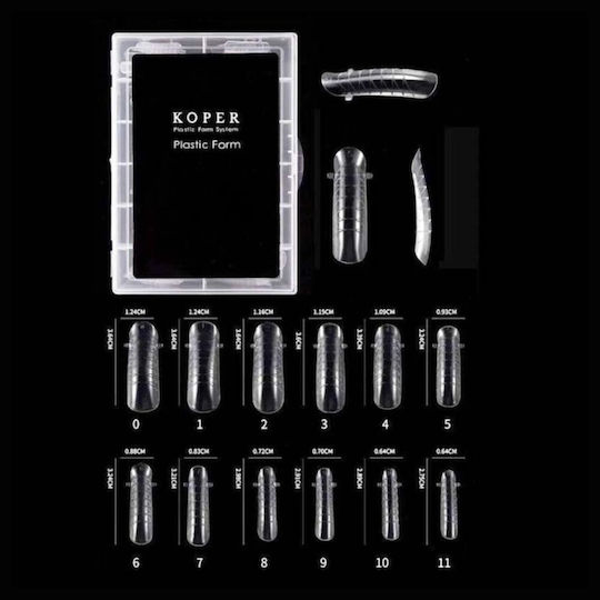 Koper Plastic Двойни форми Форми за удължаване на нокти No2 120 бр