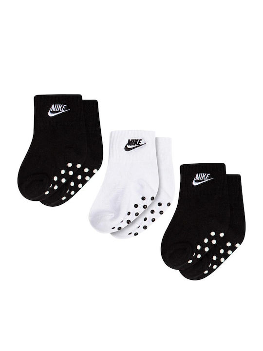 Nike Детски чорапи Неплъзгащи се Черни 3 Чифта