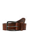 Men's Leather Belt Orange