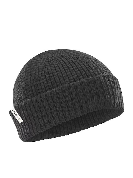 Beanie Căciulă bărbătească tricotată în culoare neagră