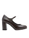 Pumps aus Braunen Lackleder