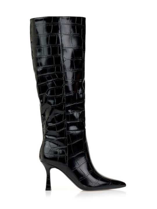 Damenstiefel mit Hohem Absatz Schwarz