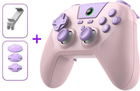 BSP G3 με Βάση Ασύρματο & Ενσύρματο Gamepad για Android / PC / PS4 / Switch / iOS Ροζ