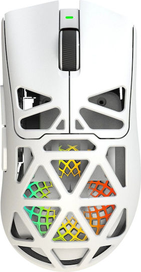 White Shark Morien Kabellose RGB Gaming Maus 12000 DPI Weiß