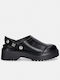 Damen Flache Schwarze Sandalen FLTWNEELE01