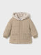 Kinder Pelz Kurze mit Futter Beige