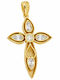 Senzio Belibasakis Women's Gold Cross 9K Without Chain