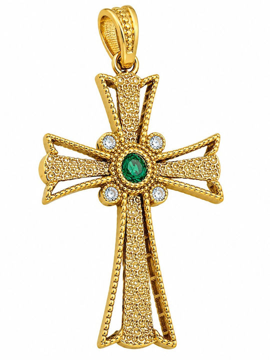 Senzio Belibasakis Women's Gold Cross 9K Without Chain