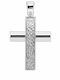 Ios Men's Silver Cross Without Chain