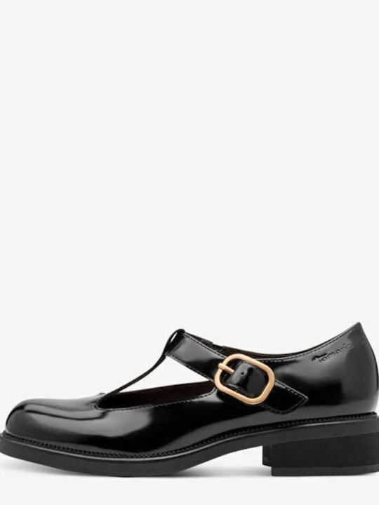Women's Ballerina Shoes in Black Patent Leather