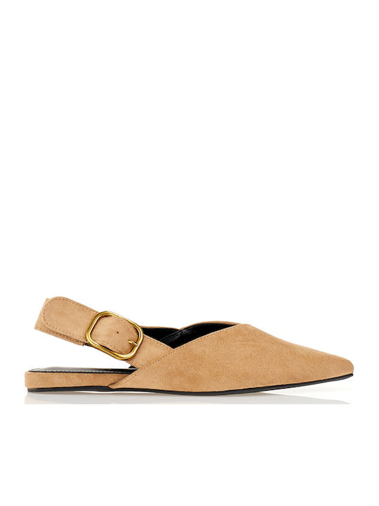 Tsoukalas Suede Women's Ballerina Shoes Pointed...