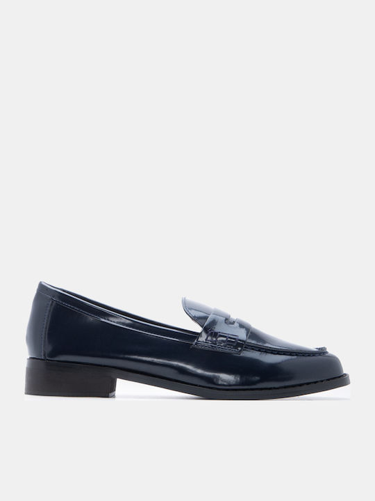 Luigi Women's Moccasins In Navy Blue Color