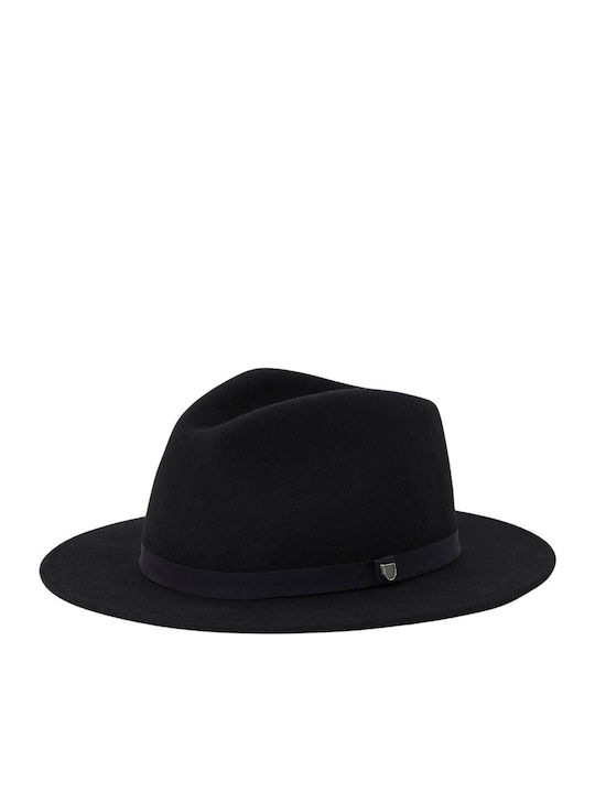 Brixton Messer Fedora Hat Black