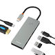 Blueendless Докинг станция с USB-C, HDMI 4K, PD, Ethernet и свързване на 2 монитора (CD092L)